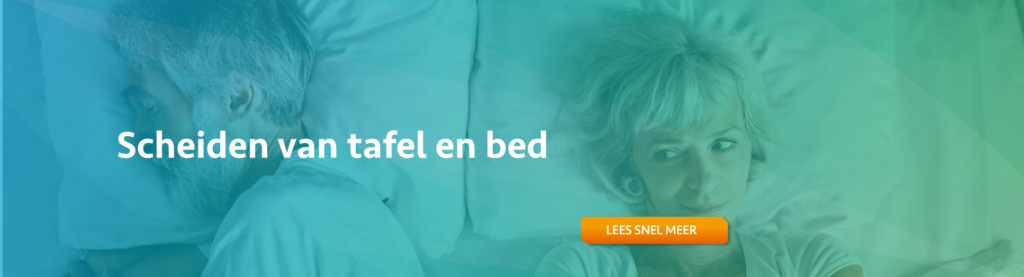 Scheiden van tafel en bed